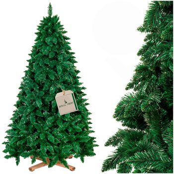 Choinka sztuczna jak żywa 220 cm sosna leśna Royal Trees premium drewniany stojak