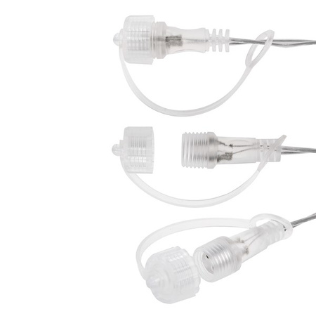 Kurtyna świetlna 180 led girlanda gwiazdki, lampki wewnętrzno-zewnętrzne sople ciepły biały + zimny biały flash