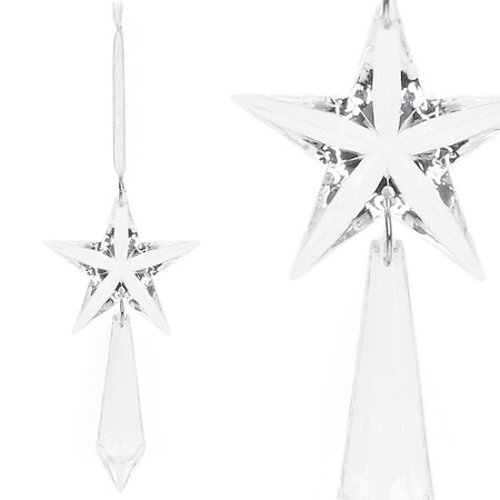 Zawieszka choinkowa 10 cm świąteczna ozdoba gwiazda