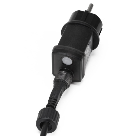 Kurtyna świetlna zewnętrzna PRO 500 Led lampki sople 25 m ciepły biały + zimny biały flash