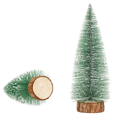 Choinka dekoracyjna sztuczne drzewko ozdoba świąteczna 15 cm zestaw 5 szt.