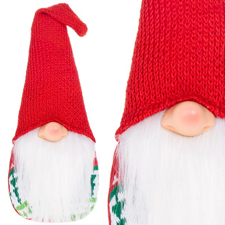 Mikołaj 28cm ozdoba świąteczna, krasnal świąteczny, gnom