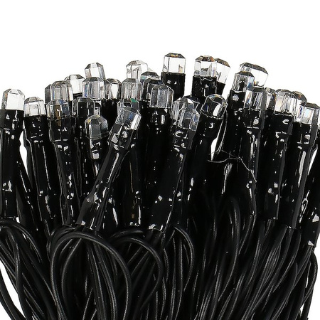 Lampki choinkowe biały ciepły 120 Led z programatorem na baterie