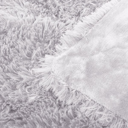 Poszewka dekoracyjna na poduszkę, włochacz 40x40cm jasny szary