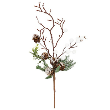 Gałązka świąteczna sztuczna dekoracja do stroika 33 cm