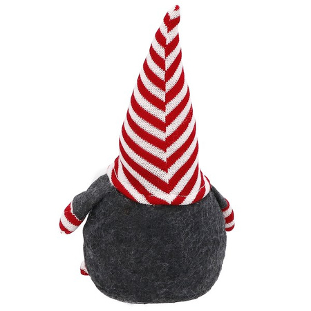 Krasnal 33cm ozdoba świąteczna, skrzat świąteczny, gnom w czerwone paski