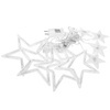 Kurtyna świetlna 92 led girlanda gwiazdki, lampki wewnętrzno-zewnętrzne sople zimny biały