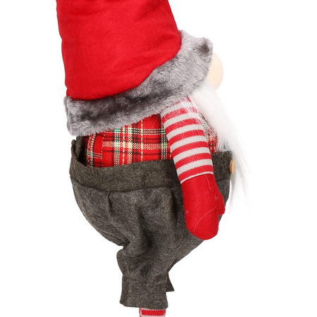 Skrzat 110 cm ozdoba świąteczna, mikołaj świąteczny, gnom ze śnieżynką