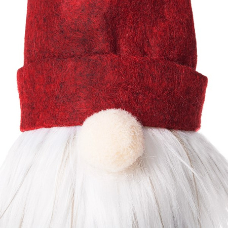 Pokrowiec na butelkę, świąteczny skrzat na wino czerwony