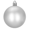 Bombki choinkowe, zestaw 37 szt. dekoracji do stroika, nietłukące srebrne