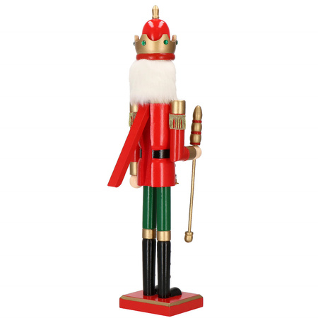 Dziadek do orzechów 61 cm król, drewniany żołnierzyk multikolor, figurka świąteczna