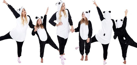 Piżama jednoczęściowa kigurumi damska kombinezon panda rozmiar M