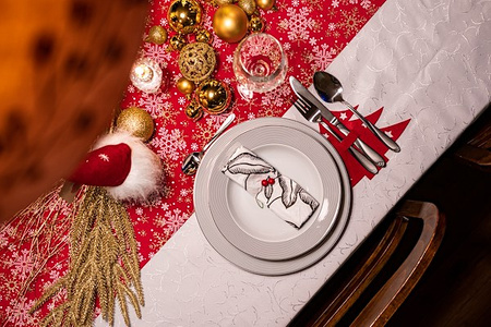 Kieszonka na sztućce 10szt. świąteczne etui, choinka ozdoba świąteczna