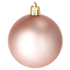 Bombki choinkowe 6 cm różowe złoto 12 szt.