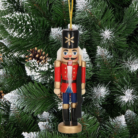 Zawieszka choinkowa 6 szt. dziadek do orzechów 12 cm świąteczna ozdoba multikolor