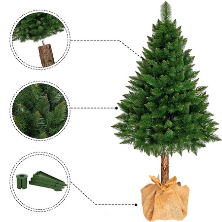 Choinka na pniu 160 cm sztuczna sosna himalajska