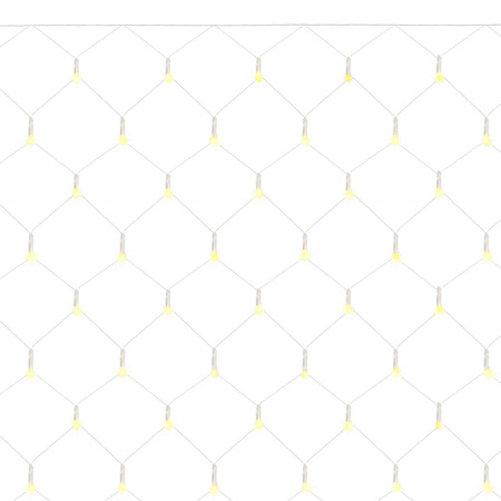 Kurtyna świetlna ciepły biały 144 Led lampki wewnętrzno-zewnętrzne siatka z programatorem