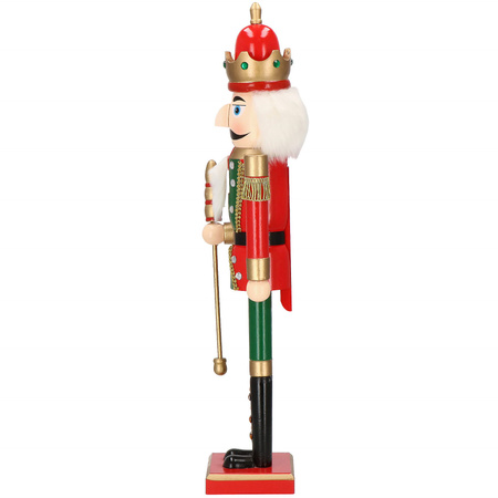 Dziadek do orzechów 61 cm król, drewniany żołnierzyk multikolor, figurka świąteczna