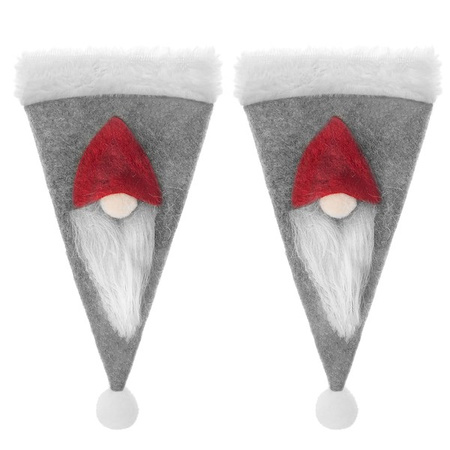 Kieszonka na sztućce 6szt. świąteczne etui, czapki ozdoba świąteczna