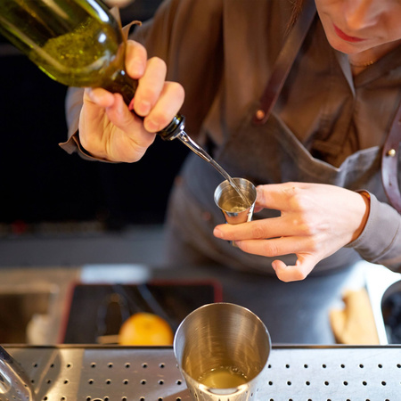 Zestaw barmański 6 elementów do drinków shaker 550 ml stal nierdzewna srebrny