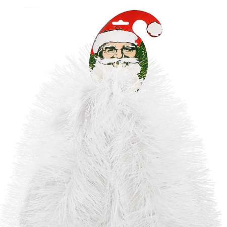 Łańcuch na choinkę 6m biały, girlanda choinkowa, średnica 15cm