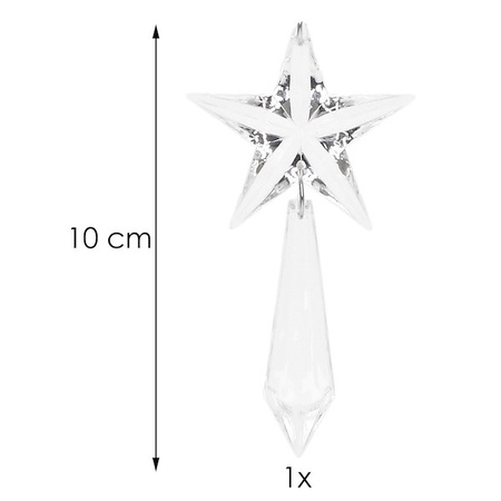 Zawieszka choinkowa 10 cm świąteczna ozdoba gwiazda