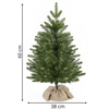 Choinka sztuczna mała 60 cm świerk kaukaski premium, z jutą mini drzewko na stolik