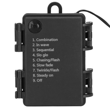 Lampki choinkowe 50 Led na baterie ciepły biały z programatorem