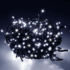 Lampki choinkowe 1000 led zimny biały + flash 50m oświetlenie świąteczne IP44