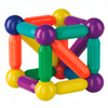Klocki magnetyczne konstrukcyjne 3D komplet 128 szt. patyczki i kulki 