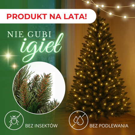 Choinka sztuczna 200 cm świerk kaukaski drzewko świąteczne jak żywe