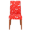 Pokrowiec na krzesło świąteczny, elastyczny, uniwersalny czerwony 