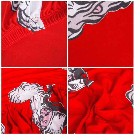 Świąteczny pokrowiec na krzesło elastyczny Mikołaj