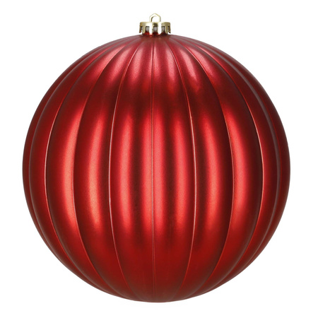 Duże bombki choinkowe 3 szt. ozdoby świąteczne 20,5 cm brokat czerwone