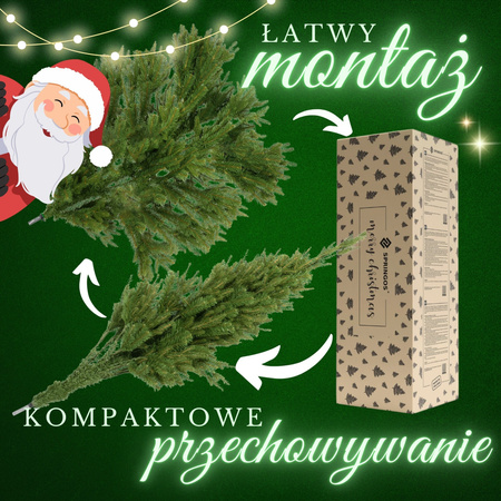 Choinka sztuczna 120 cm świerk naturalny PE choinka jak żywa