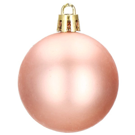 Bombki choinkowe 152 szt. ozdoby świąteczne rose gold