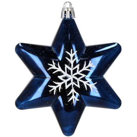 Bombki choinkowe 77 szt. granatowy zestaw choinkowy