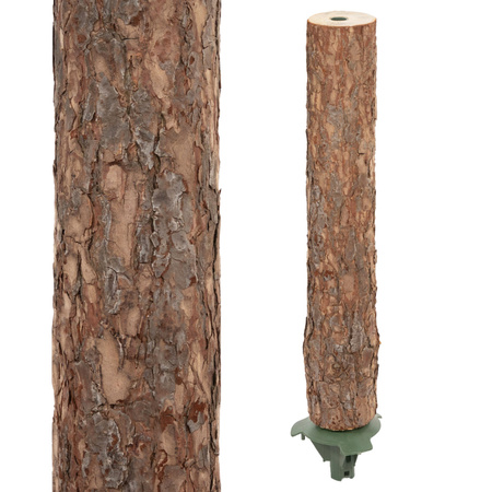 Choinka sztuczna na pniu jak żywa 180 cm świerk naturalny ze stojakiem nowoczesny