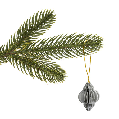 Bombki z papieru 6 szt. ozdoby choinkowe zawieszki świąteczne 4 cm rozkładane kolorowe