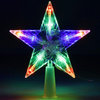 Czubek na choinkę świecąca gwiazda 10 Led szpic multikolor