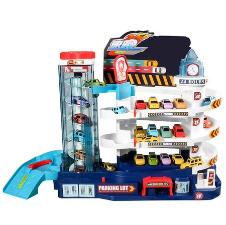 Parking samochodowy dla dzieci zabawka autka parking piętrowy z windą