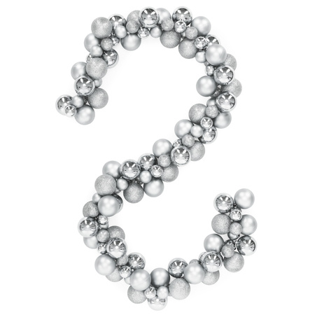 Girlanda świateczna z 130 szt. bombek, łańcuch choinkowy 160 cm, srebrne
