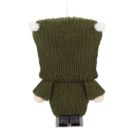 Skrzat 8cm ozdoba świąteczna, krasnal świąteczny, gnom zielony