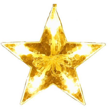 Kurtyna świetlna 126 Led gwiazdki lampki z programatorem sople biały ciepły