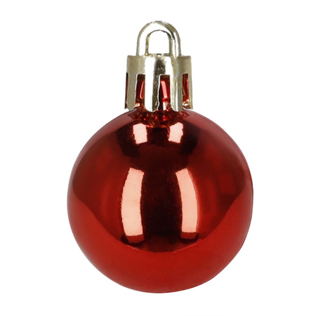 Bombki choinkowe 47 szt. komplet dekoracje świąteczne zawieszki nietłukące, czerwony, złoty, biały