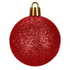 Bombki choinkowe, zestaw 100 szt. dekoracji do stroika nietłukące, czerwone