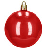 Bombki choinkowe, zestaw 100 szt. dekoracji do stroika nietłukące, czerwone