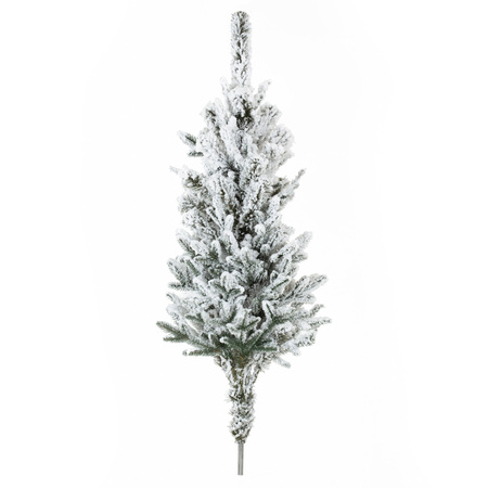 Sztuczna choinka świerk 220 cm ośnieżony jak żywy, nowoczesny, ze stojakiem