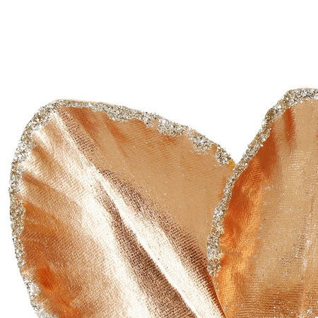 Magnolia sztuczny kwiat gałązka złoty