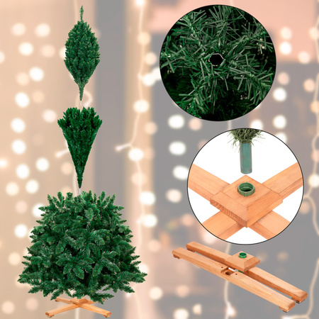 Choinka sztuczna jak żywa 240 cm sosna leśna Royal Trees ekskluzywna z drewnianym stojakiem